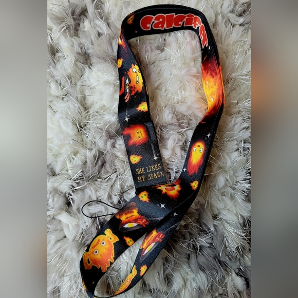 Ghibli Film Howls moving castle anime calicfer lanyard - Picture 2 of 2